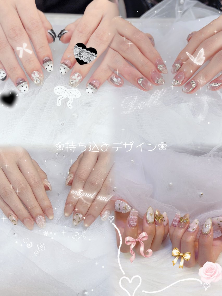 ネイル 持ち込み ハンドネイル cherie yukiのネイルデザイン