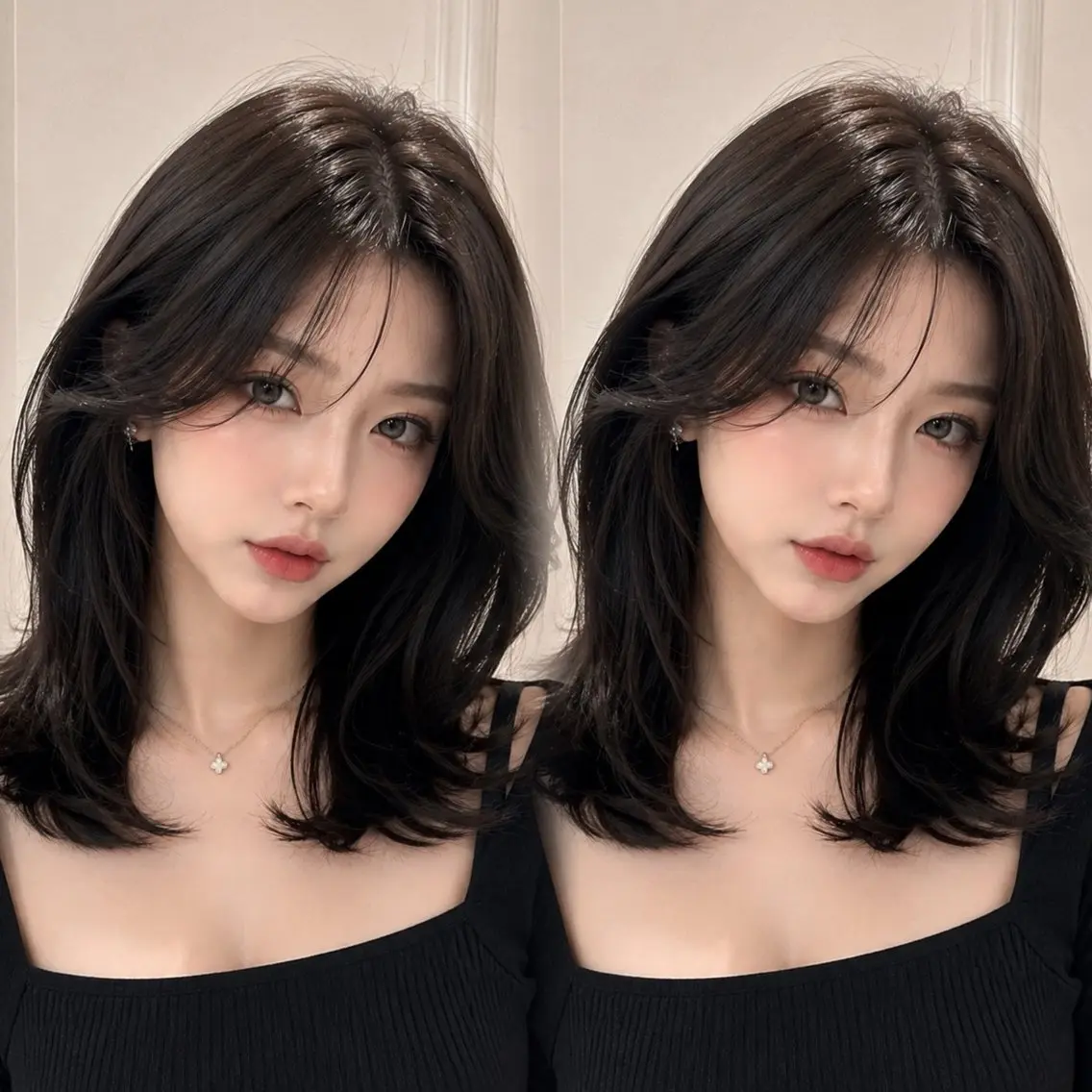 ミディアム ミディアムレイヤー レイヤーカット カット ヘアカラー トリートメント 💎レイヤー.ツヤ髪 /AYAKI💎のヘアスタイル