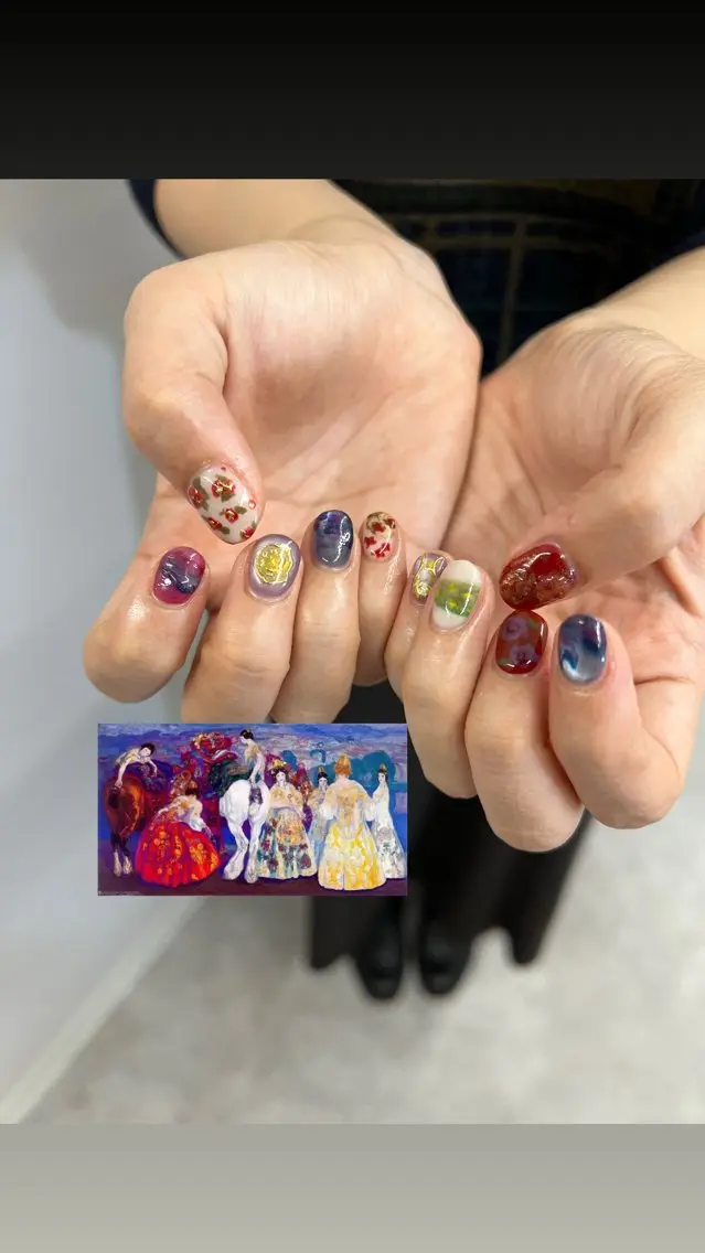 ネイル アートネイル フレンチネイル ジェルネイル マグネットネイル ニュアンスネイル ハンドネイル ハンドケア Bana_ Nailのネイルデザイン