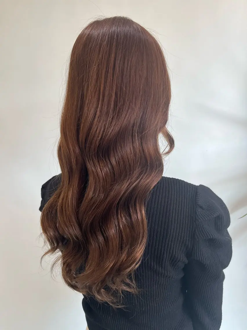 ロング カラー ヘアアレンジ 髪質改善 トリートメント 野村 奈里亜のヘアスタイル