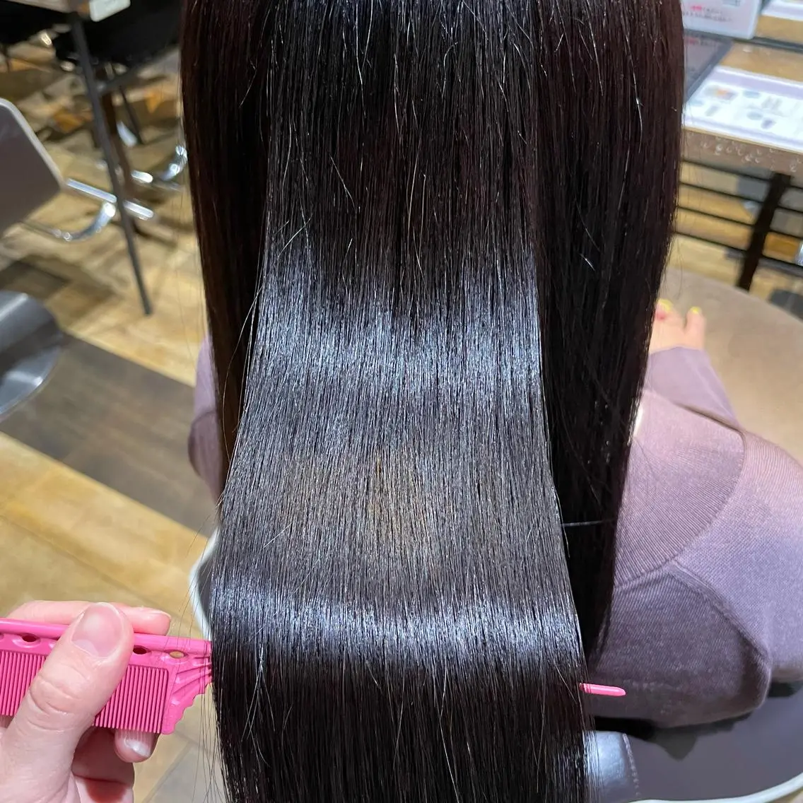 ロング トリートメント 大 場のヘアスタイル