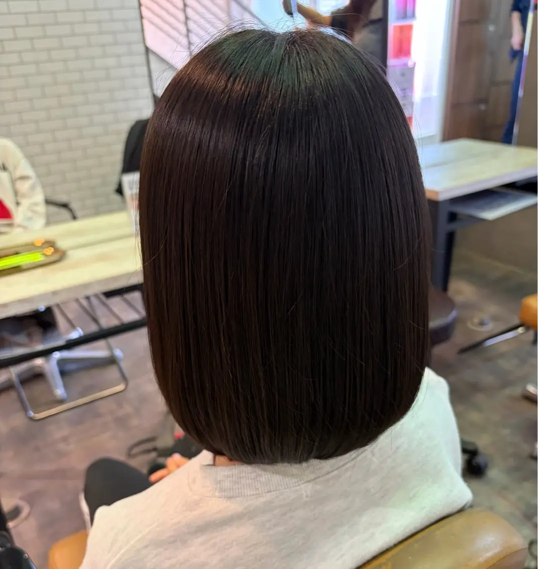 ミディアム カット ✨縮毛矯正モデル✨ RURUのヘアスタイル