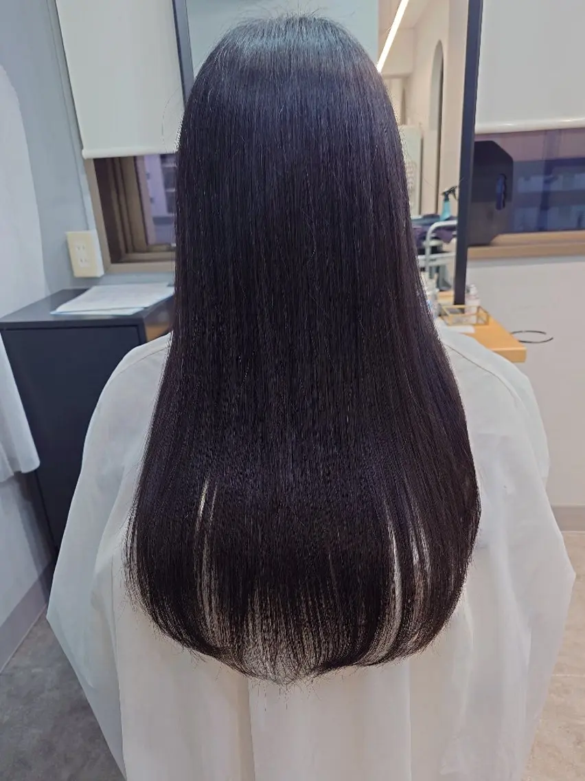 ロング 縮毛矯正 縮毛矯正 髪質改善・絹髪縮毛 矯正・TSUDAのヘアスタイル
