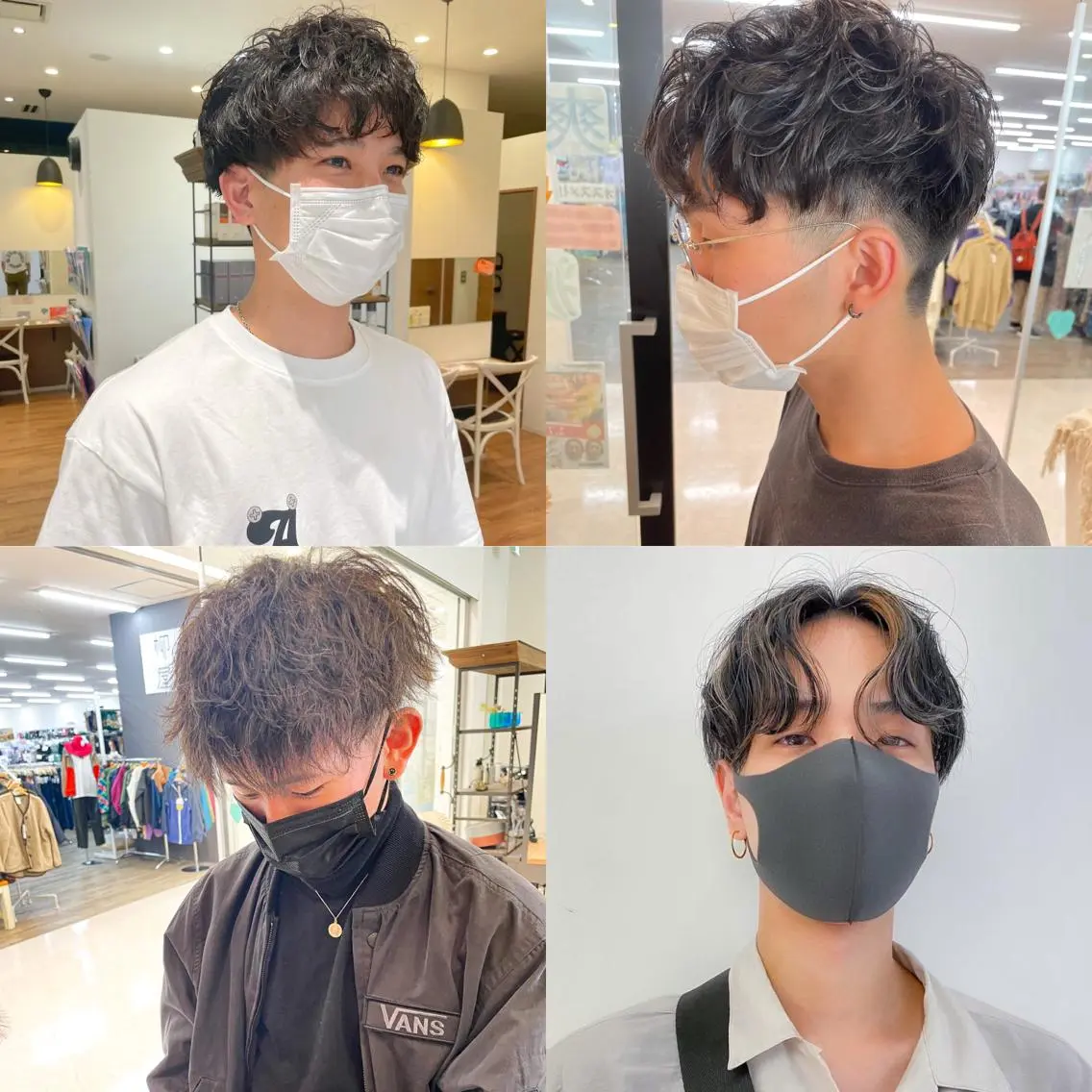 ショート パーマ カット パーマ 髪質改善/ブリーチ 田代 龍我のヘアスタイル