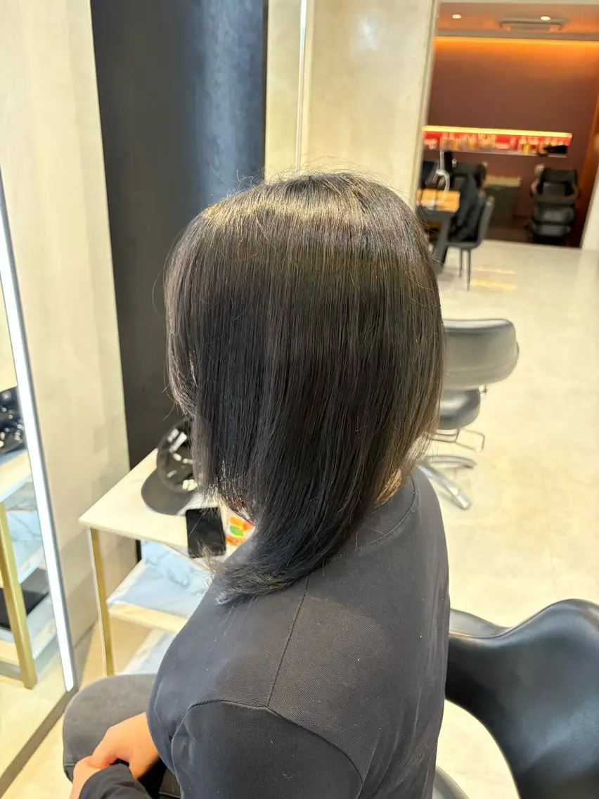ミディアム カラー 黒髪 ヘアカラー 表参道/似合わせ⟡⋆ 木村　心優♡のヘアスタイル