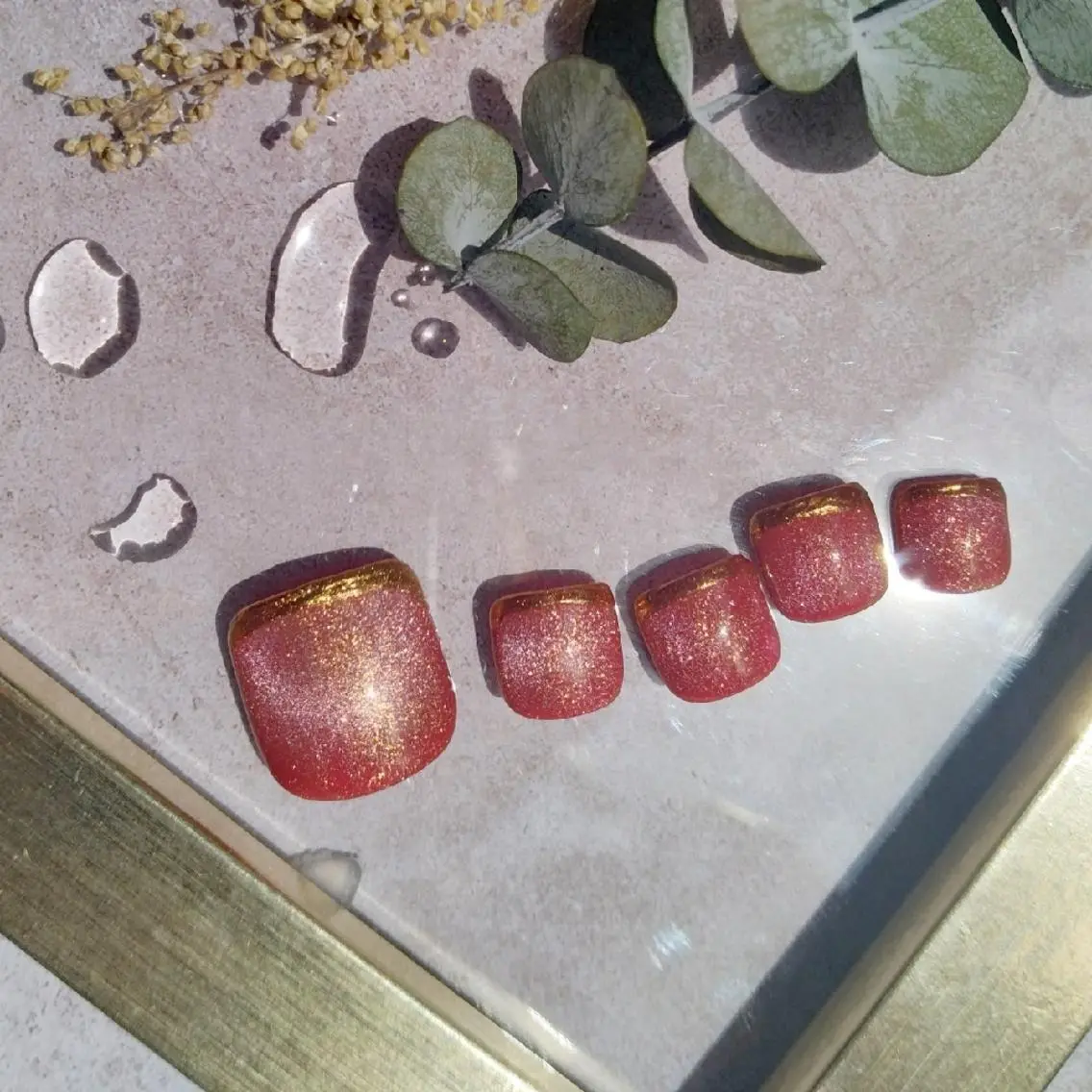 ネイル フットネイル フレンチネイル 氷ネイル・うるうるネイル キラキラネイル マグネットネイル フットネイル Nailsalon manoのネイルデザイン