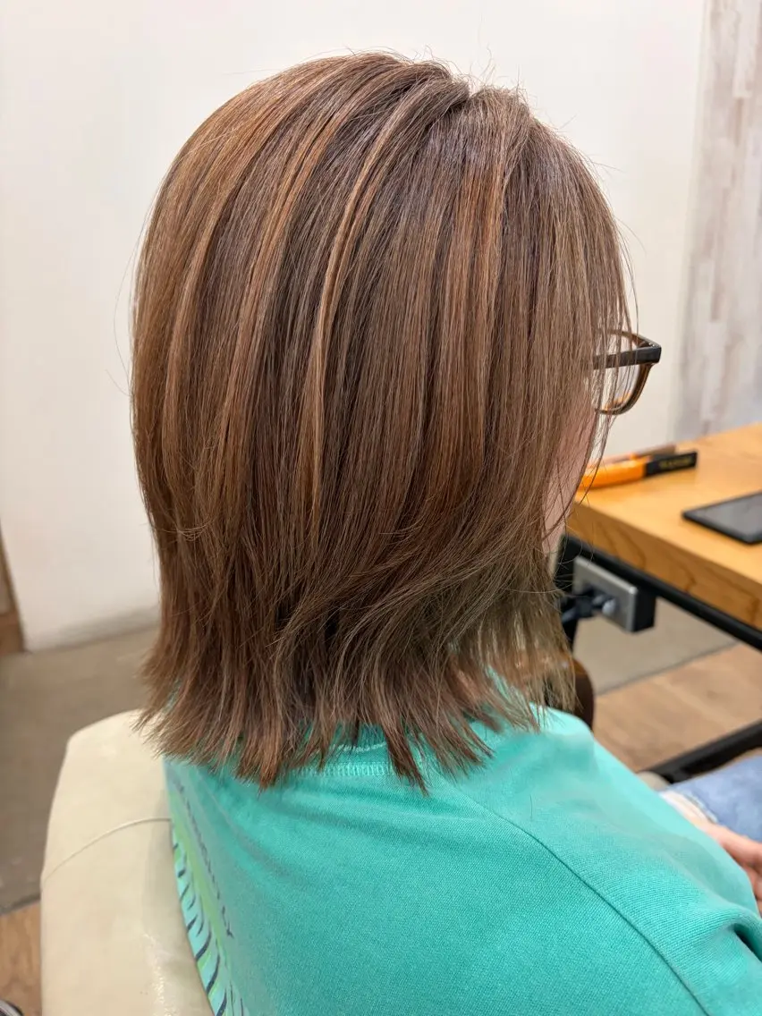 ミディアム 似合わせ透明感カラー 宇治　ヤマノのヘアスタイル