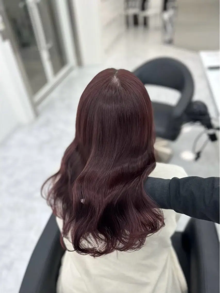 【ブリーチせずに明るくしたい方 ♡】ブリーチなしWcolor🍒+オリジナルトリートメント+スタイリング仕上げ🩷の写真
