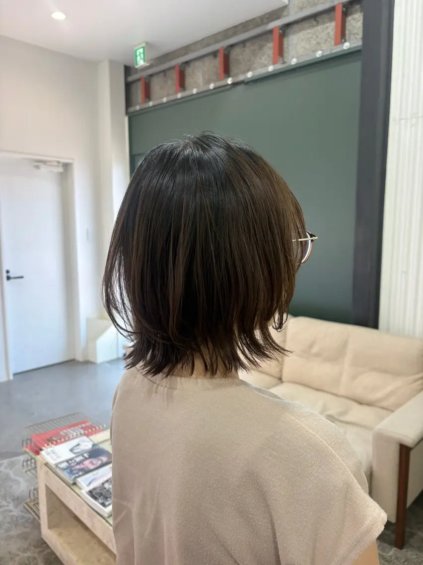 ショート ボブレイヤー ボブ くびれヘア くびれレイヤー レイヤーカット EDAME/ 心奈のヘアスタイル