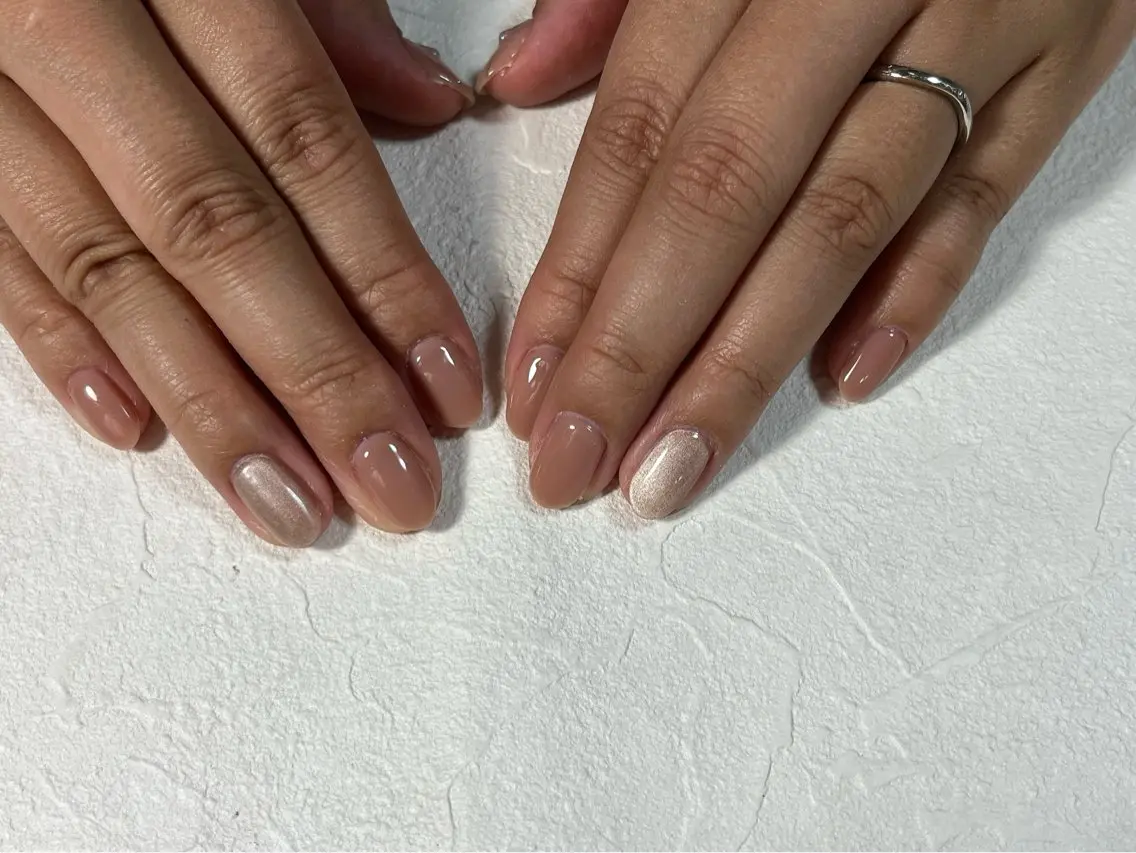ネイル オーロラネイル フットネイル フレンチネイル ジェルネイル 韓国ネイル ハンドネイル kiki nail たまプラーザのネイルデザイン