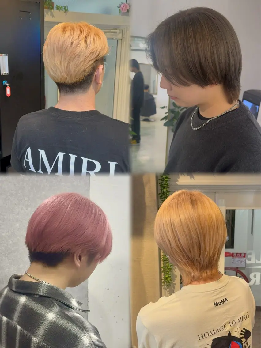 カラー メンズ メンズブリーチ ブリーチ 透明感カラー ヘアカラー 【難波 心斎橋】 🐰Rio🤍のヘアスタイル