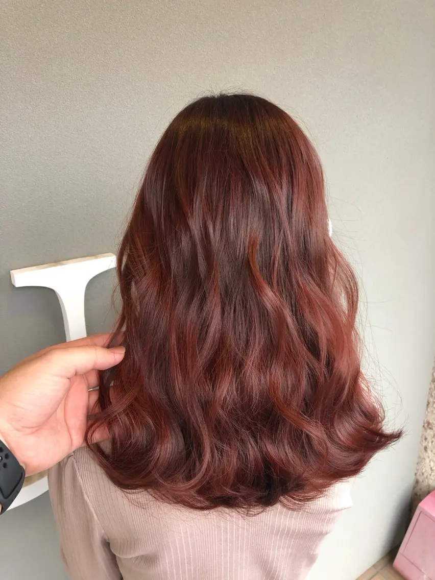 セミロング カラー ヘアアレンジ ヘアカラー トリートメント 大塚 貴之のヘアスタイル