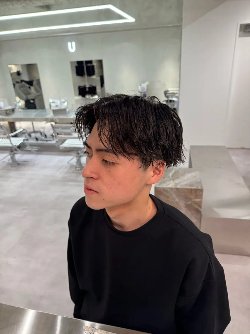 パーマ メンズ ブリーチ/パーマ特化 片平和寿のヘアスタイル