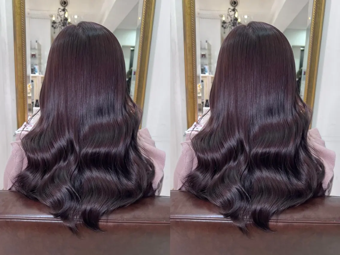 ロング カラー ヘアカラー トリートメント 縮毛矯正/艶カラー/ マツエク/岸川美月のマツエク・マツパデザイン