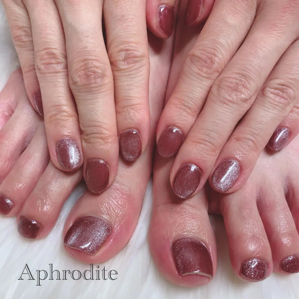 ネイル フットネイル ジェルネイル シンプルネイル Aphrodite パラジェル認定サロンのネイルデザイン