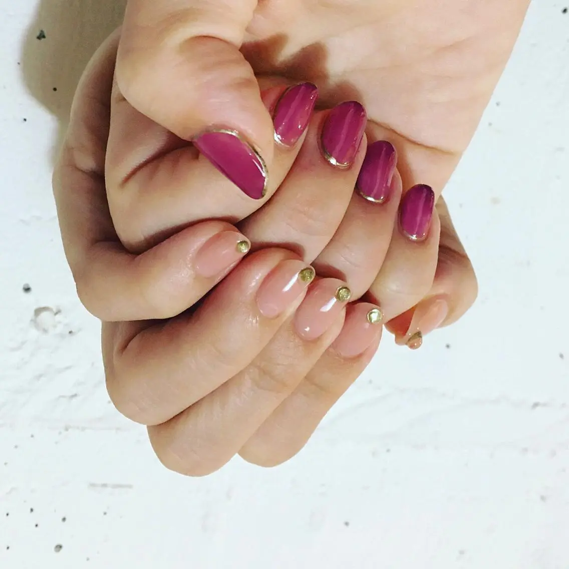 ネイル アートネイル 長さ出し ジェルネイル マットネイル ミラーネイル ハンドネイル nail salon Soeurのネイルデザイン
