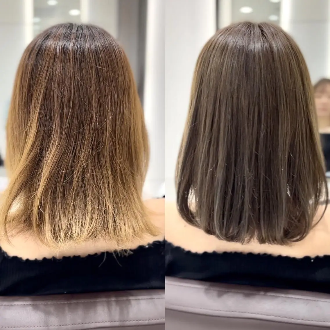 ミディアム EIGHT plum TOKIOリミテッドのヘアスタイル