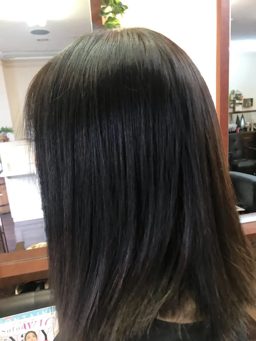 セミロング 桧山 真のヘアスタイル