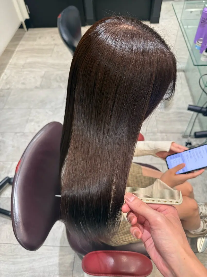 セミロング カット ヘアカラー トリートメント ヘアセット ✨上村 潤平✨メンズヘア✨のヘアスタイル