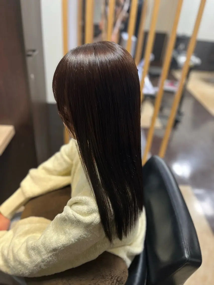 カラー ブラウンカラー ショコラブラウン モデル募集中🌼 岩下陽万里のヘアスタイル