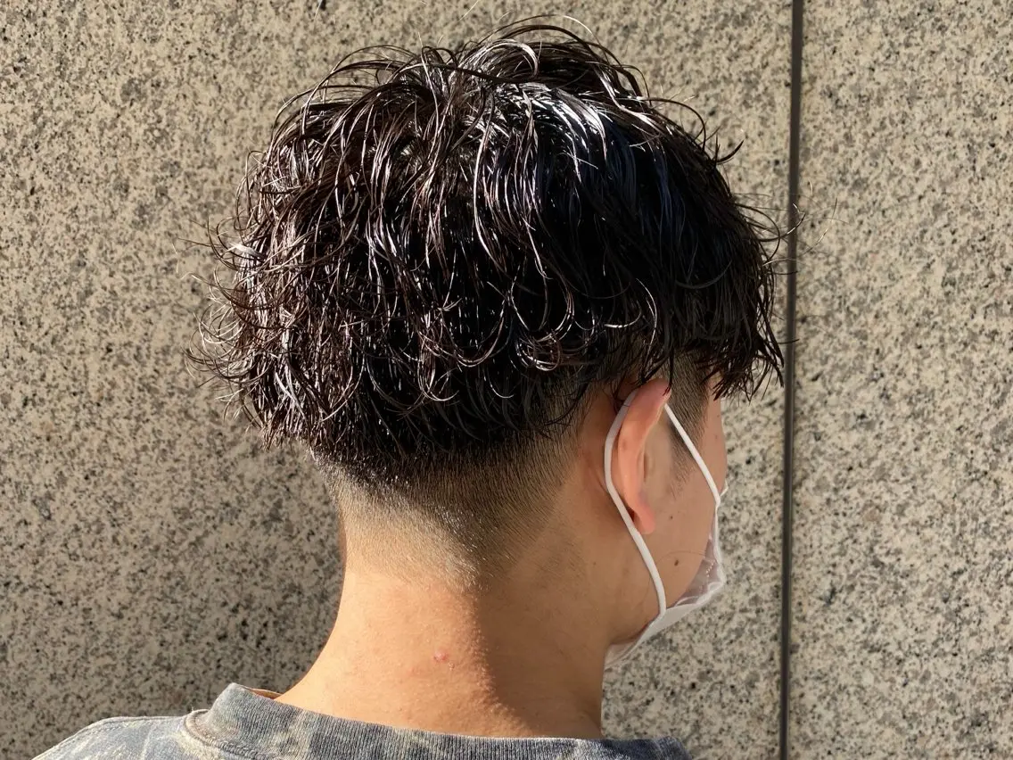 ショート パーマ メンズ カット パーマ ヘアセット 垢抜けメンズパーマ/ だいち先輩のヘアスタイル