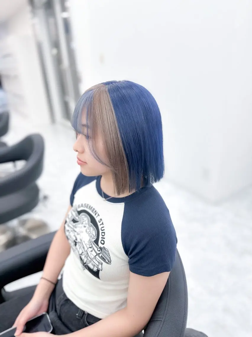 ショート カラー カット ヘアカラー トリートメント ダメージレスブリーチ ×美髪矯正【滝太】のヘアスタイル