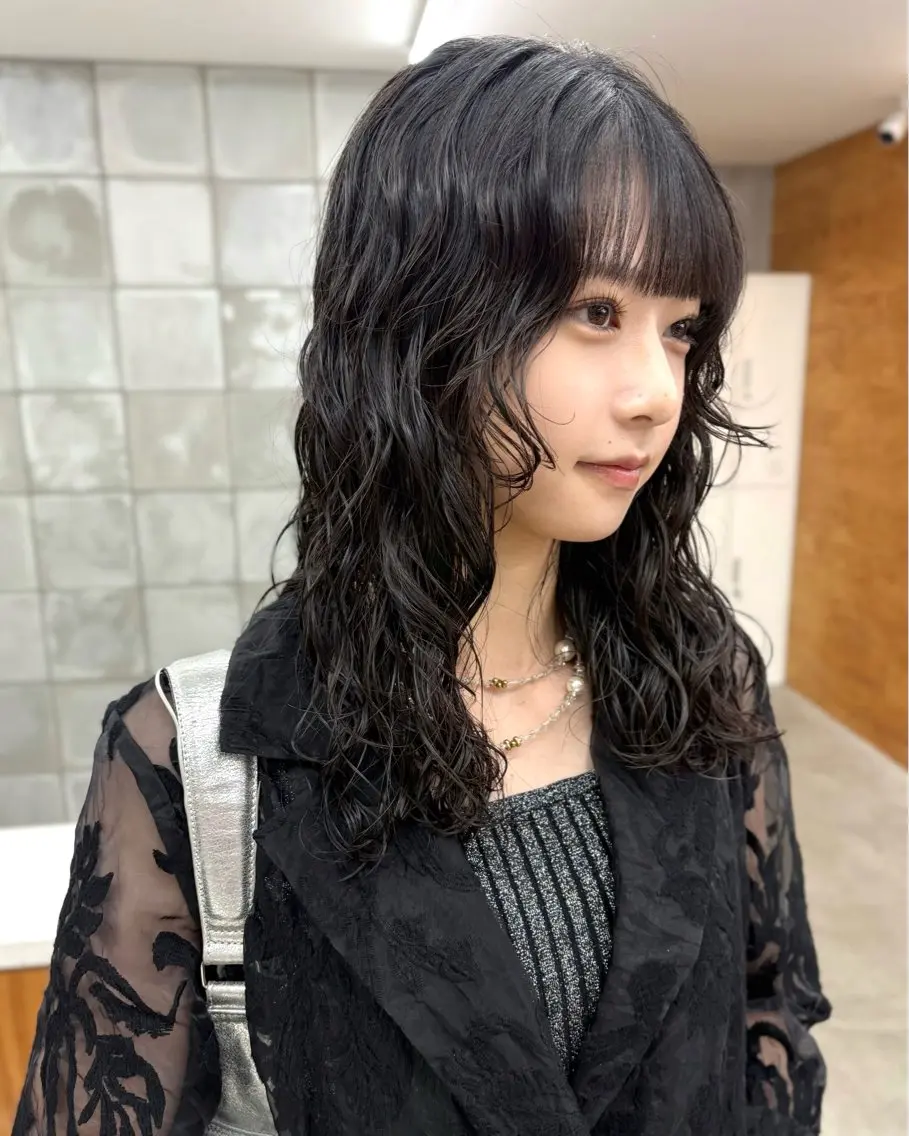 ミディアム パーマ ミディアムパーマ 似合わせカット カット パーマ tetohair 森田浩平のヘアスタイル
