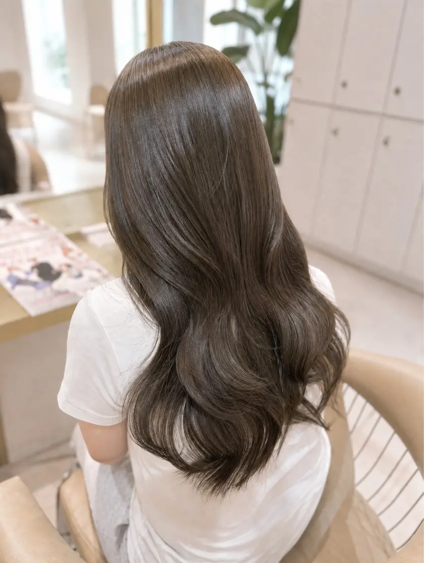 ロング カラー カット ヘアカラー トリートメント Akane レイヤー/艶カラーのヘアスタイル