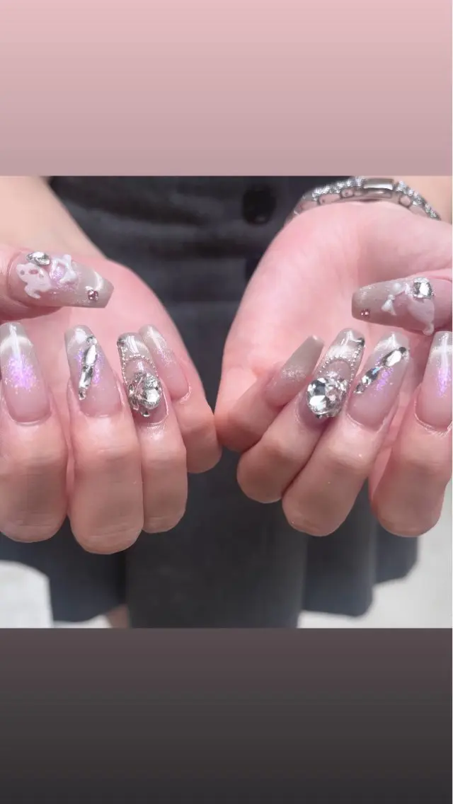 ネイル ハンドネイル 🧁fein. nana🩵のネイルデザイン