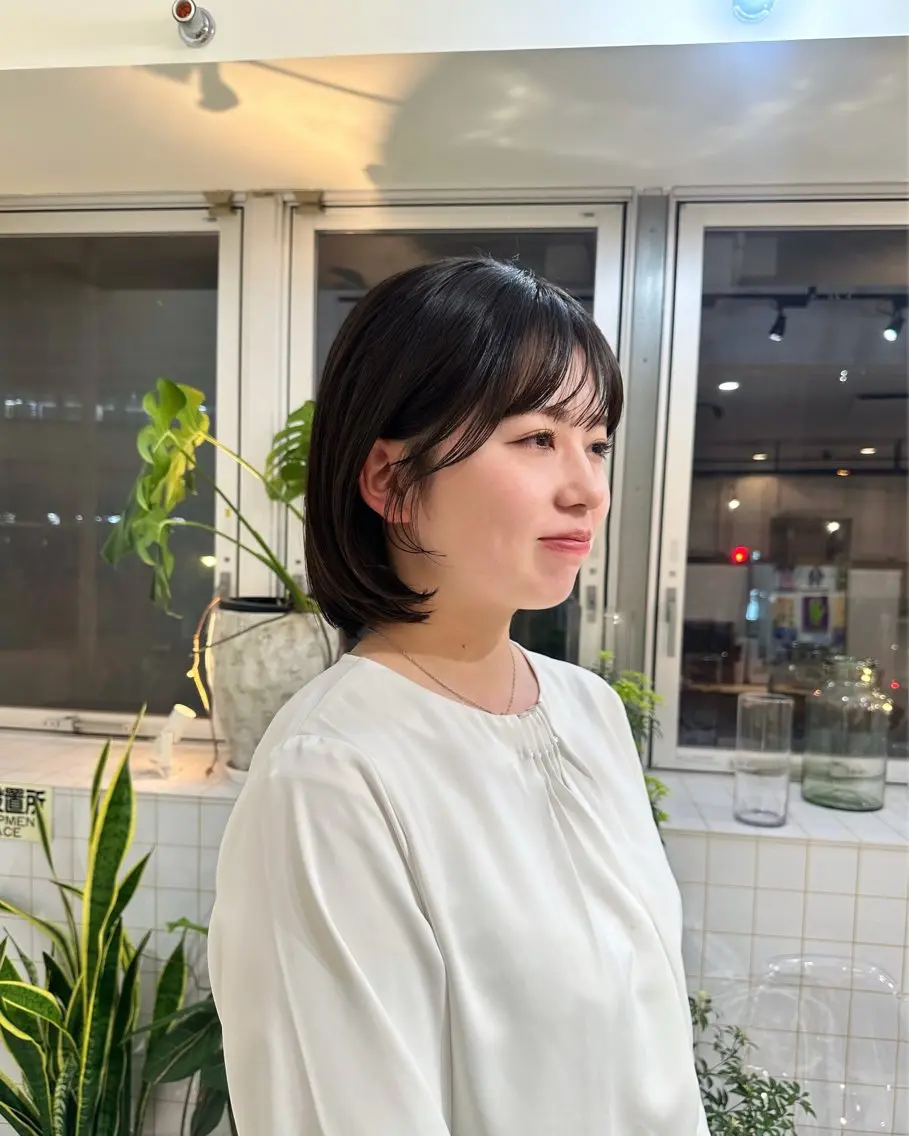 ミディアム 似合わせレイヤー/ 福井優音のヘアスタイル