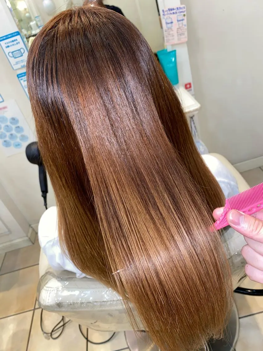 【💫ご新規限定サラツヤストレート💫】ナチュラル縮毛矯正の写真
