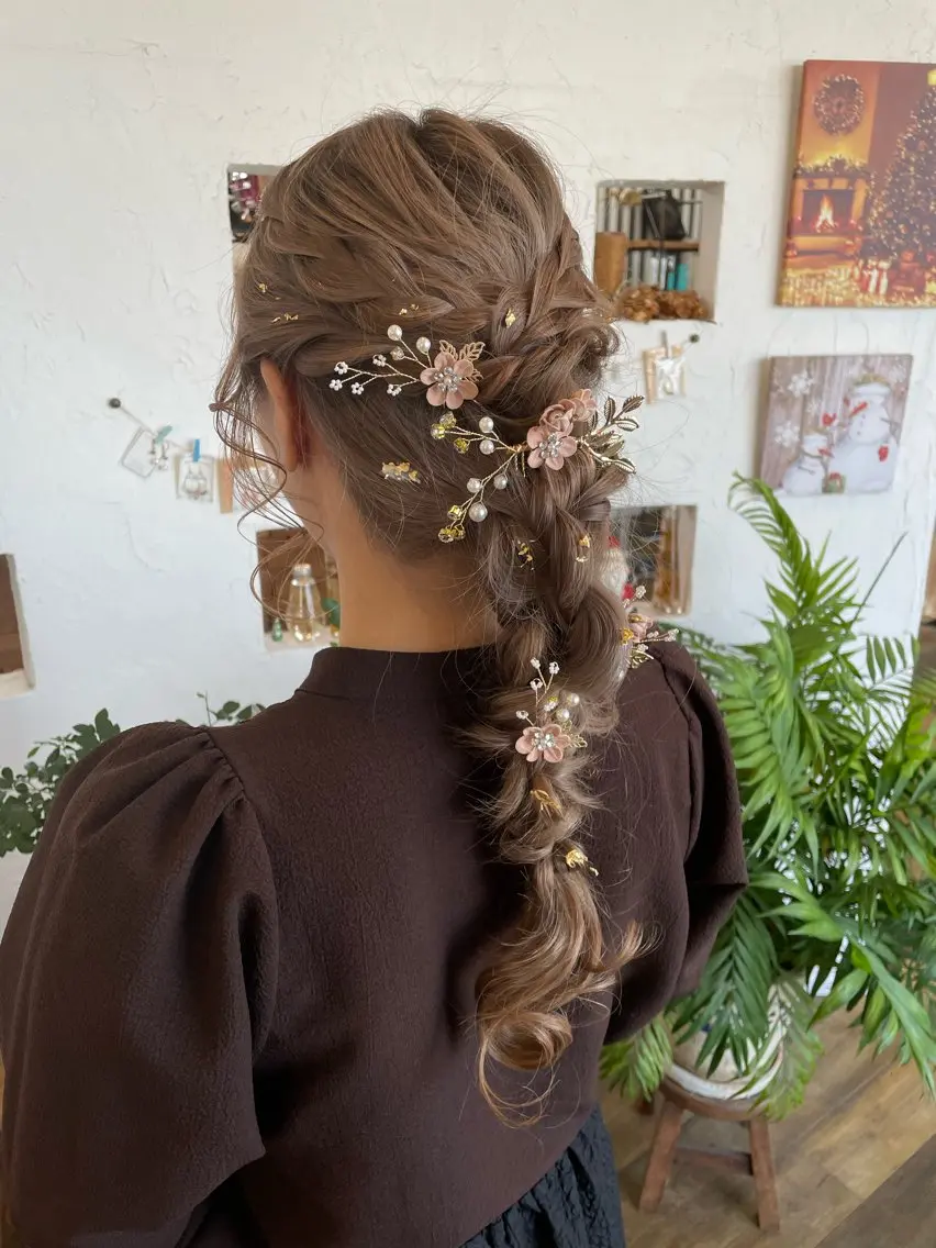 ヘアアレンジ ヘアセット 🌸小掛🌸 豊橋外国人風カラーのヘアスタイル