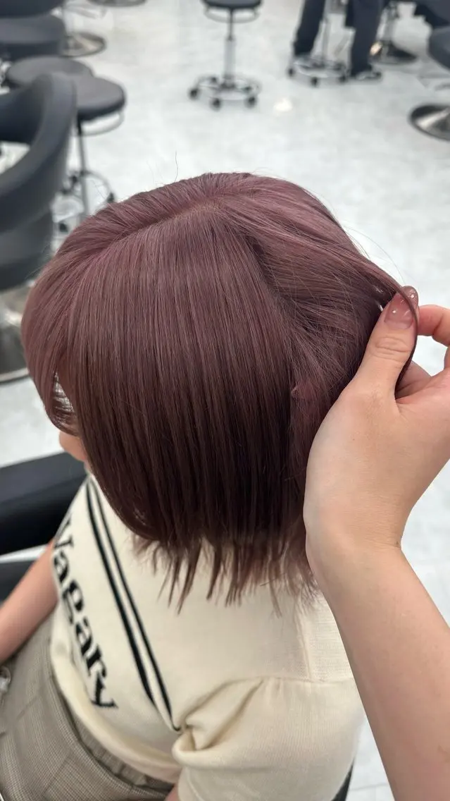 ミディアム カラー ヘアカラー トリートメント ヘッドスパ ヘアセット 似合わせstyle ❤︎misaki❤︎のヘアスタイル