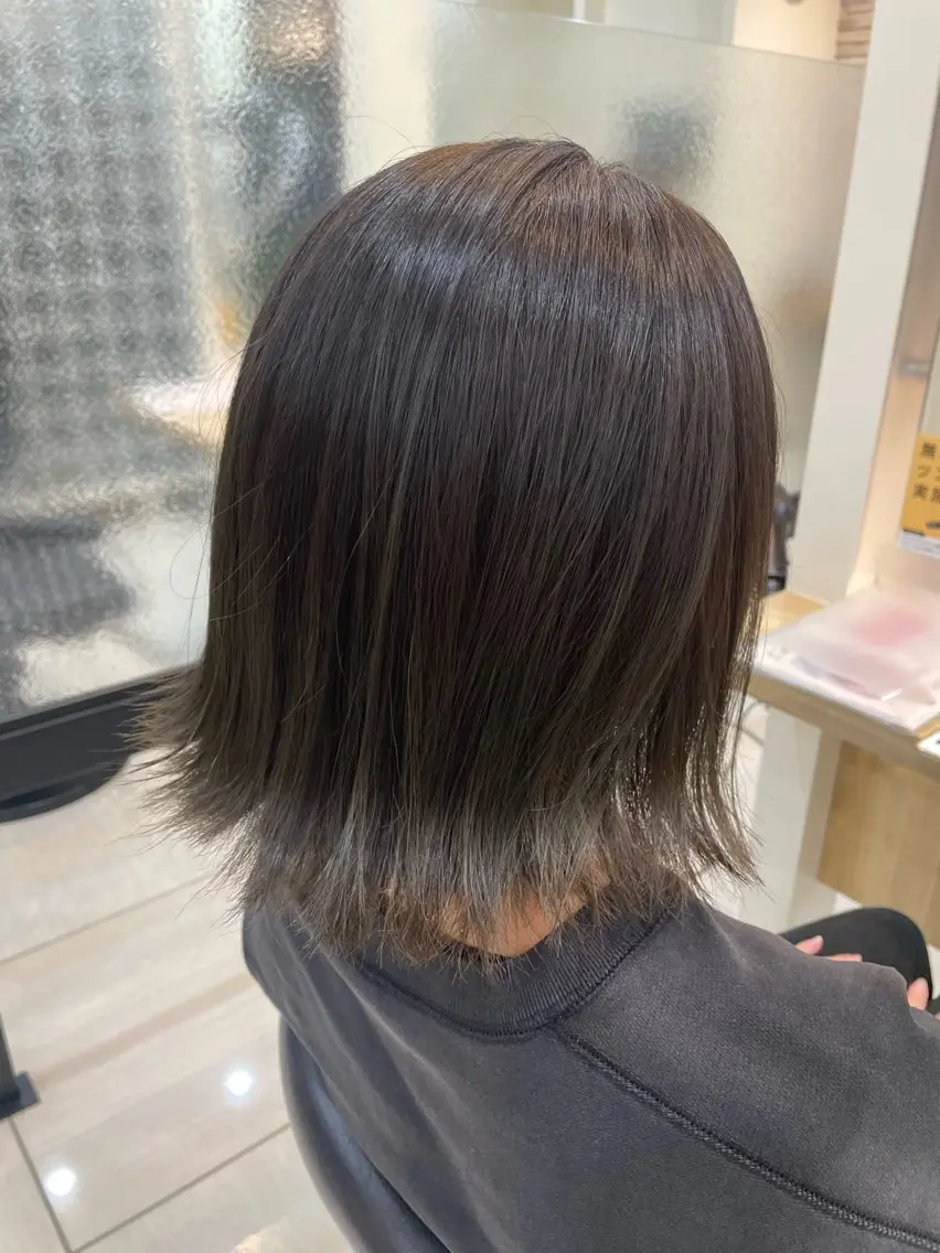 ミディアム カラー オリーブカラー トリートメント カット ヘアカラー トリートメント 田野倉NEXT店 美髪ニストのヘアスタイル