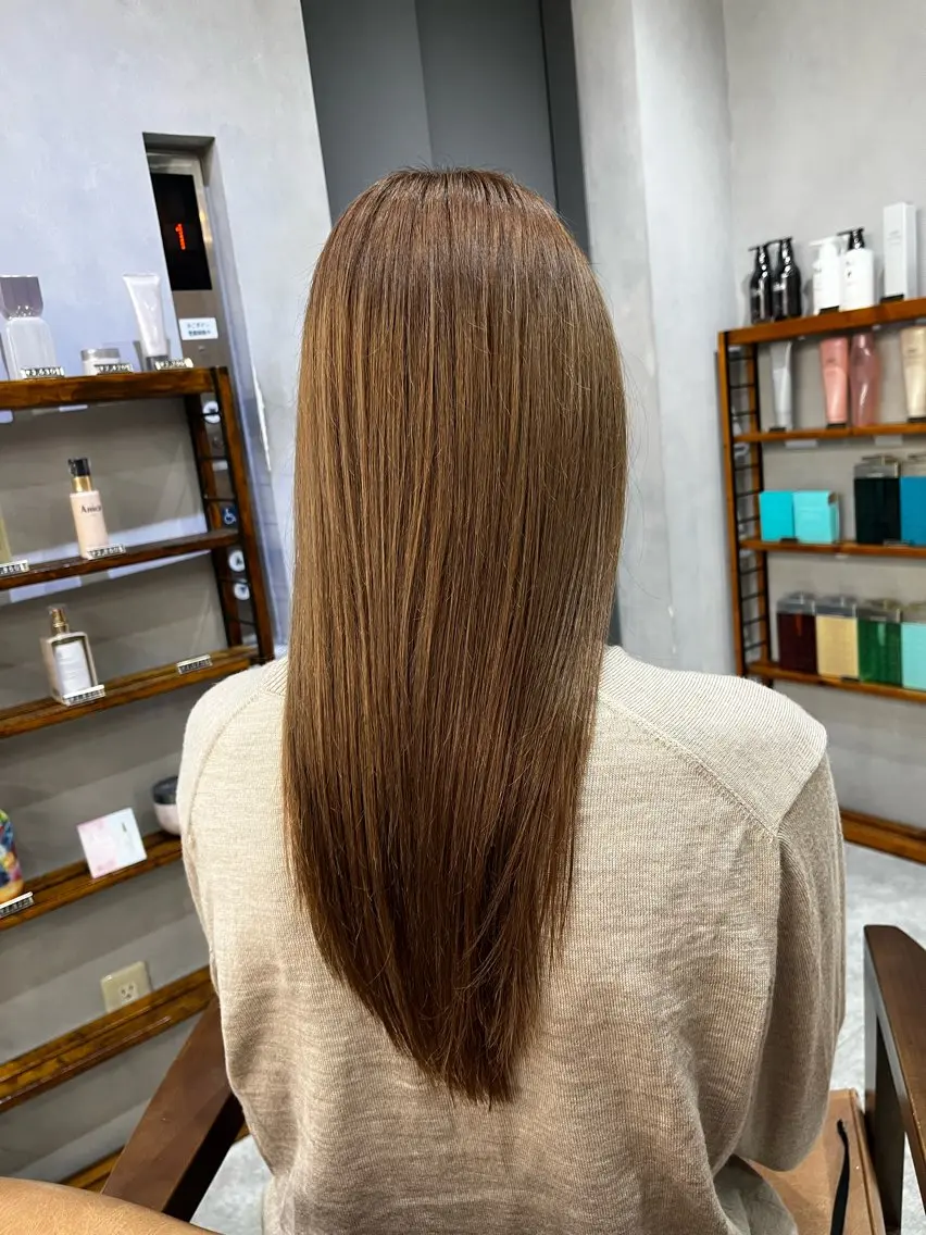ロング トリートメント レイヤー/透明感 カラー/ましろのヘアスタイル