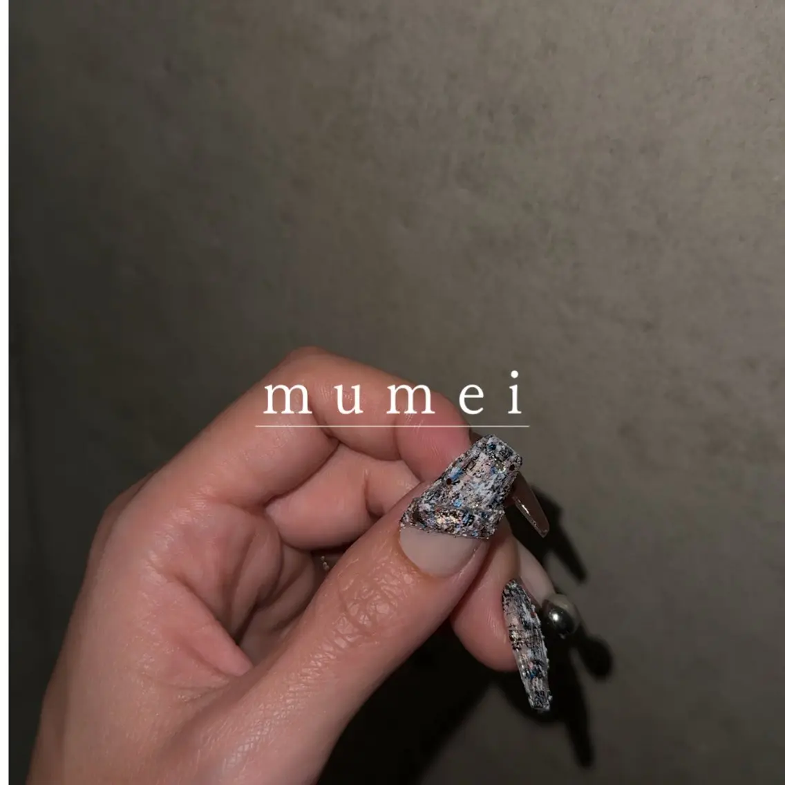 ネイル マグネットネイル ツイードネイル mumei _ NATSUMIのネイルデザイン