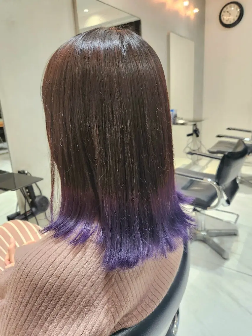 【限定価格͛💠】ポイントブリーチカラー‪🌸インナー🦋グラデーション☪️ケアカラー➕トリートメントの写真
