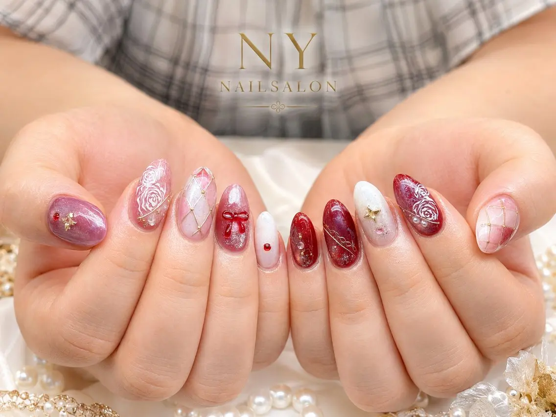 ネイル ハロウィン 韓国ネイル ハンドネイル NYネイルサロン 千葉中央店のネイルデザイン