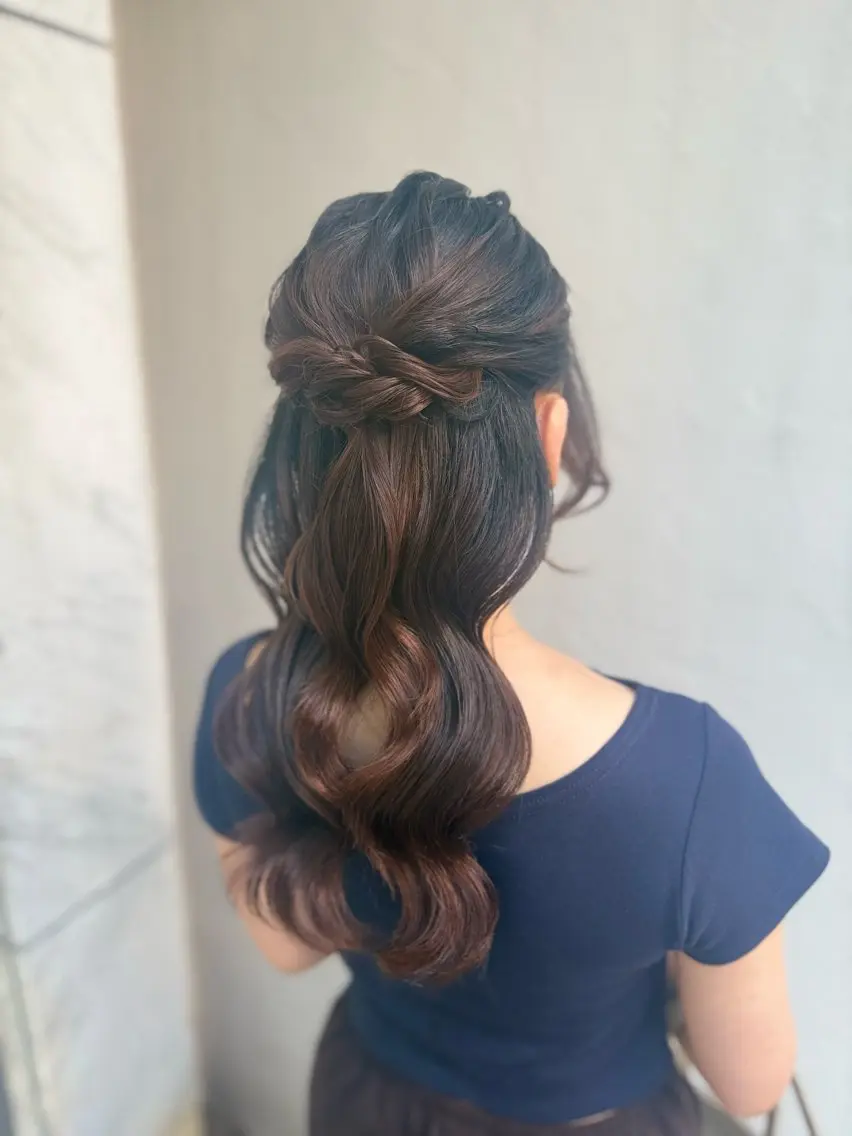ロング ヨシンモリ ヘアセット MIREI / モデル様募集中🎀のヘアスタイル
