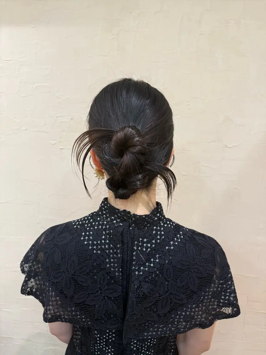 セミロング ヘアアレンジ ヘアセット まとまるボブ🌼 アレンジ🌼鴨下穂香のその他イメージ