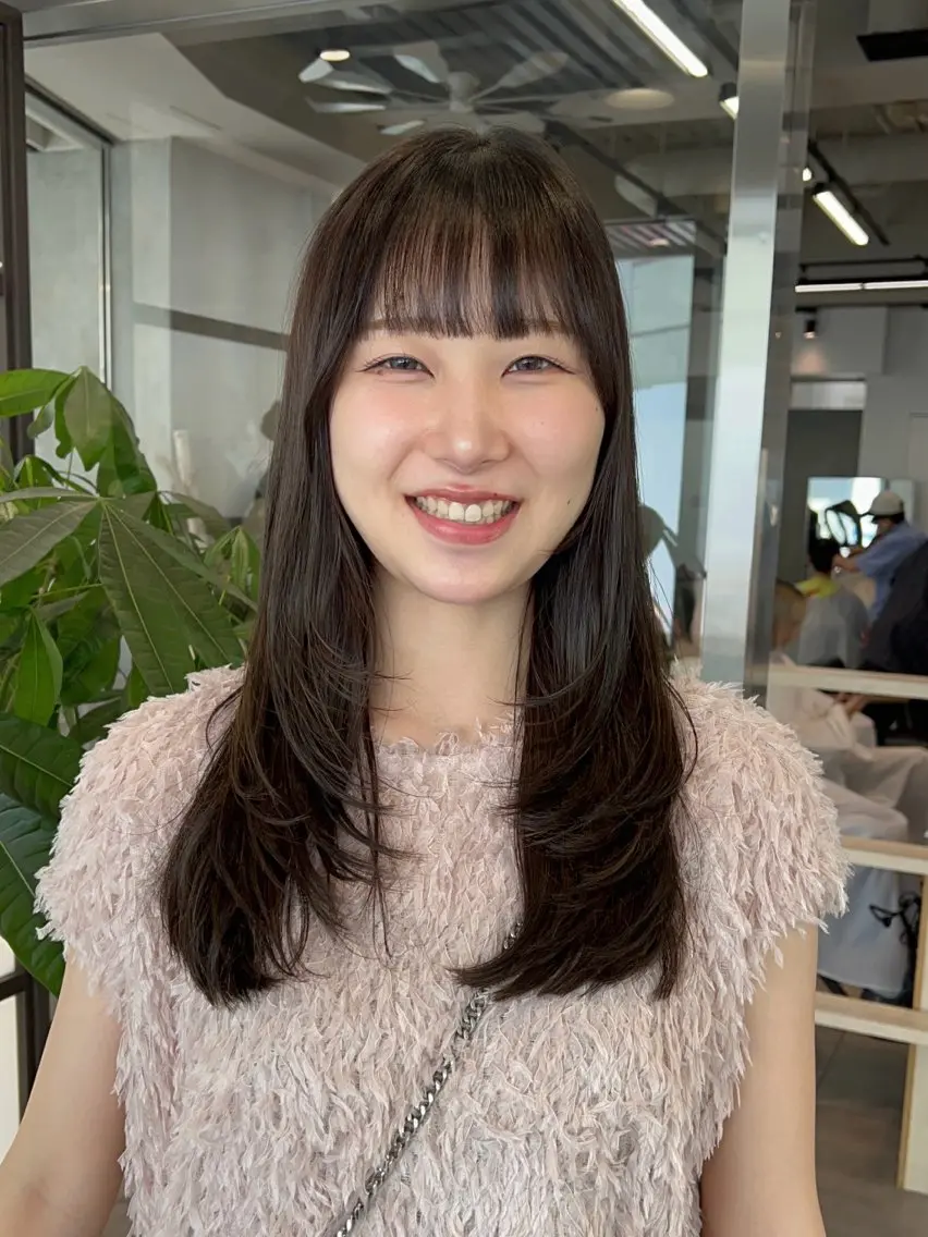 ロング カット 🌞レイヤー×カラー 前川那津美🌞のヘアスタイル