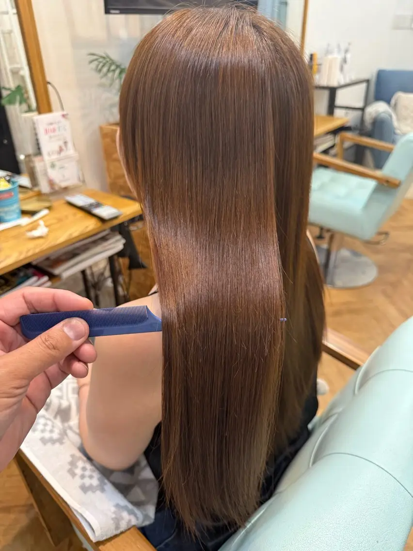 ロング 髪質改善 縮毛矯正 カット 縮毛矯正 LANI hair resortのヘアスタイル