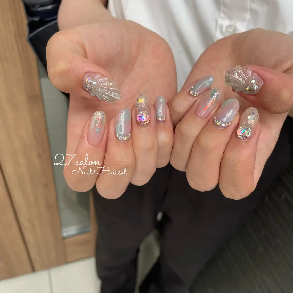 ネイル オーロラネイル 27salon yuinaのネイルデザイン