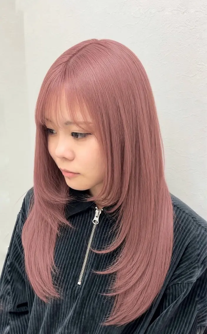 ロング カラー 【暖色カラー＋色持ち 重視】💟まなみのヘアスタイル