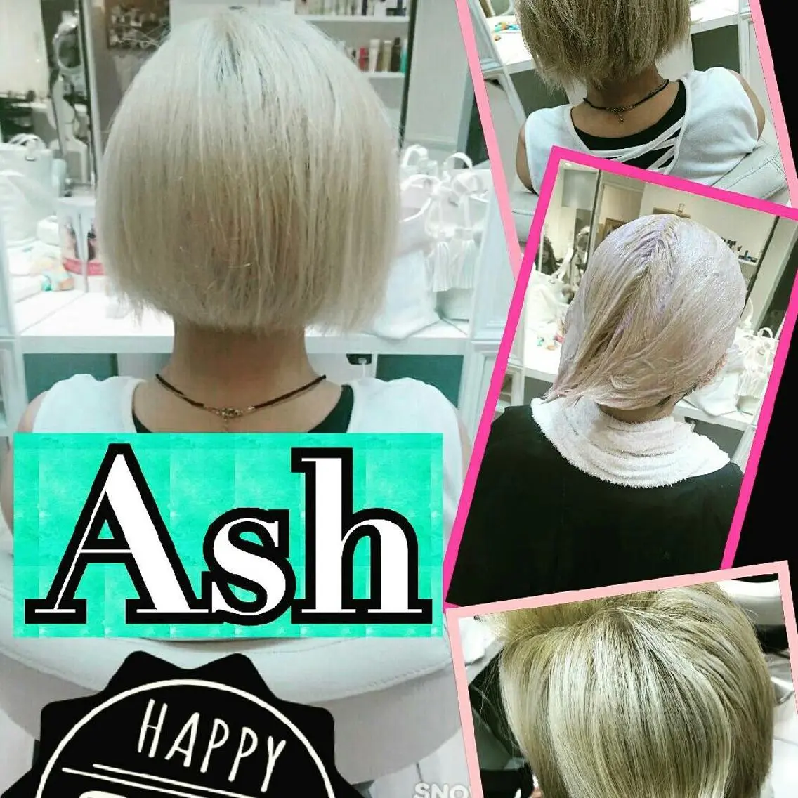 カラー ブリーチ 永島 桜のヘアスタイル