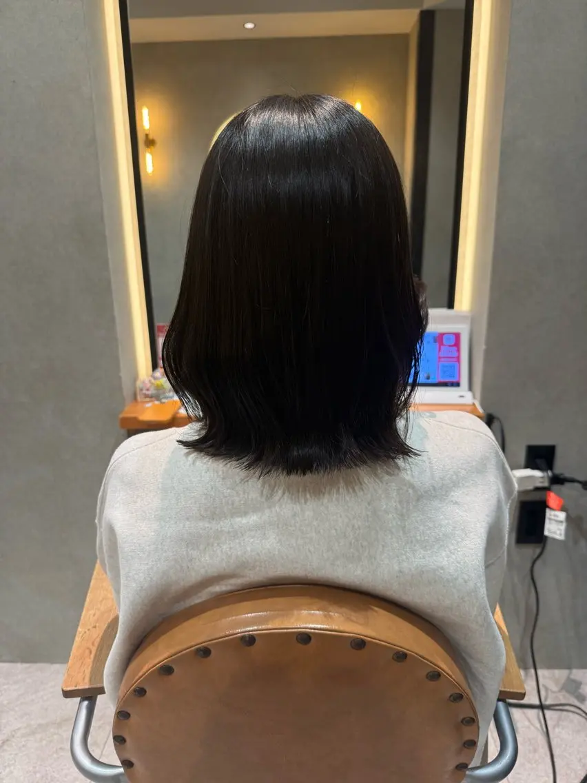 ミディアム カット ヘアカラー HINATA / La fith河原町のヘアスタイル