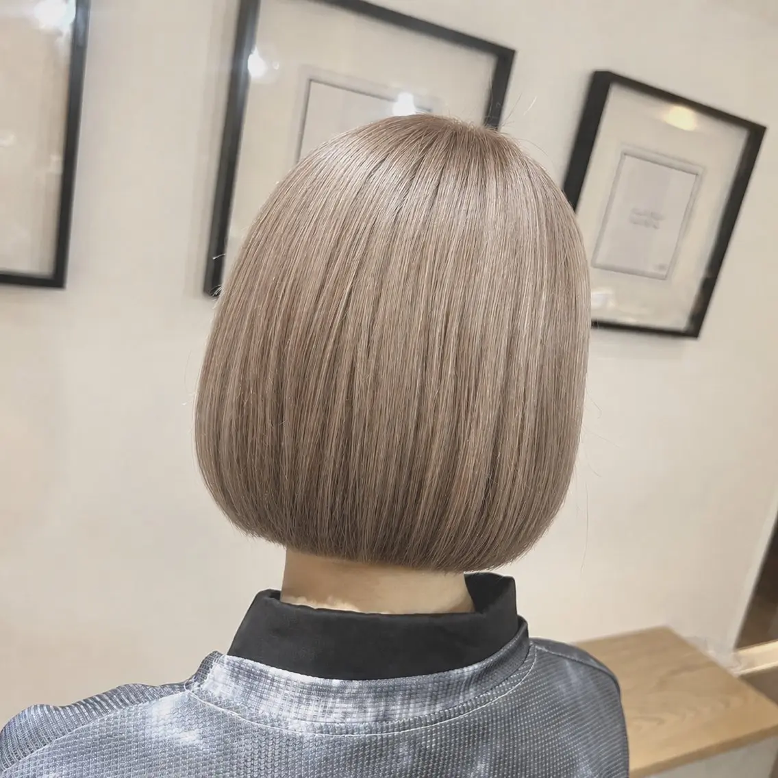 ショート カラー グレージュ ミルクティーグレージュ カット ヘアカラー トリートメント ブリーチなしWカラー メンズカット✨ワタベのヘアスタイル