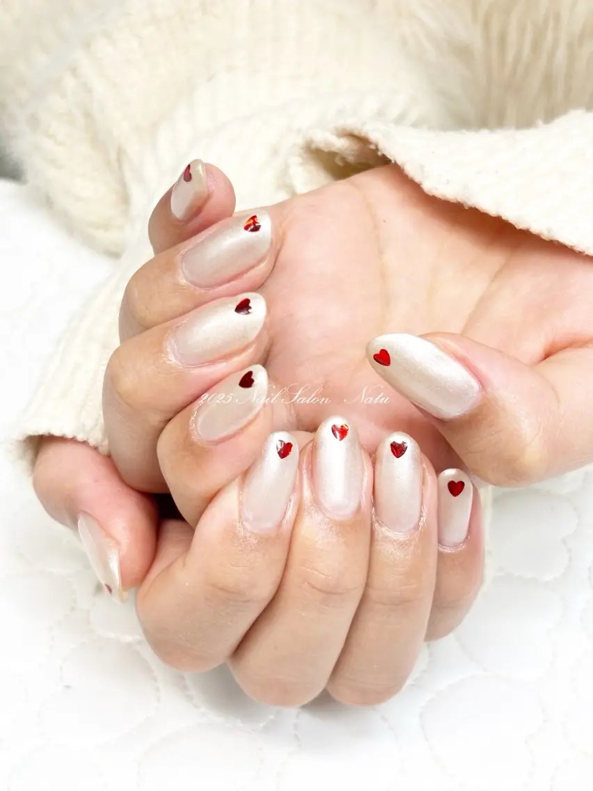 ネイル ハート nailsalon Natuのネイルデザイン