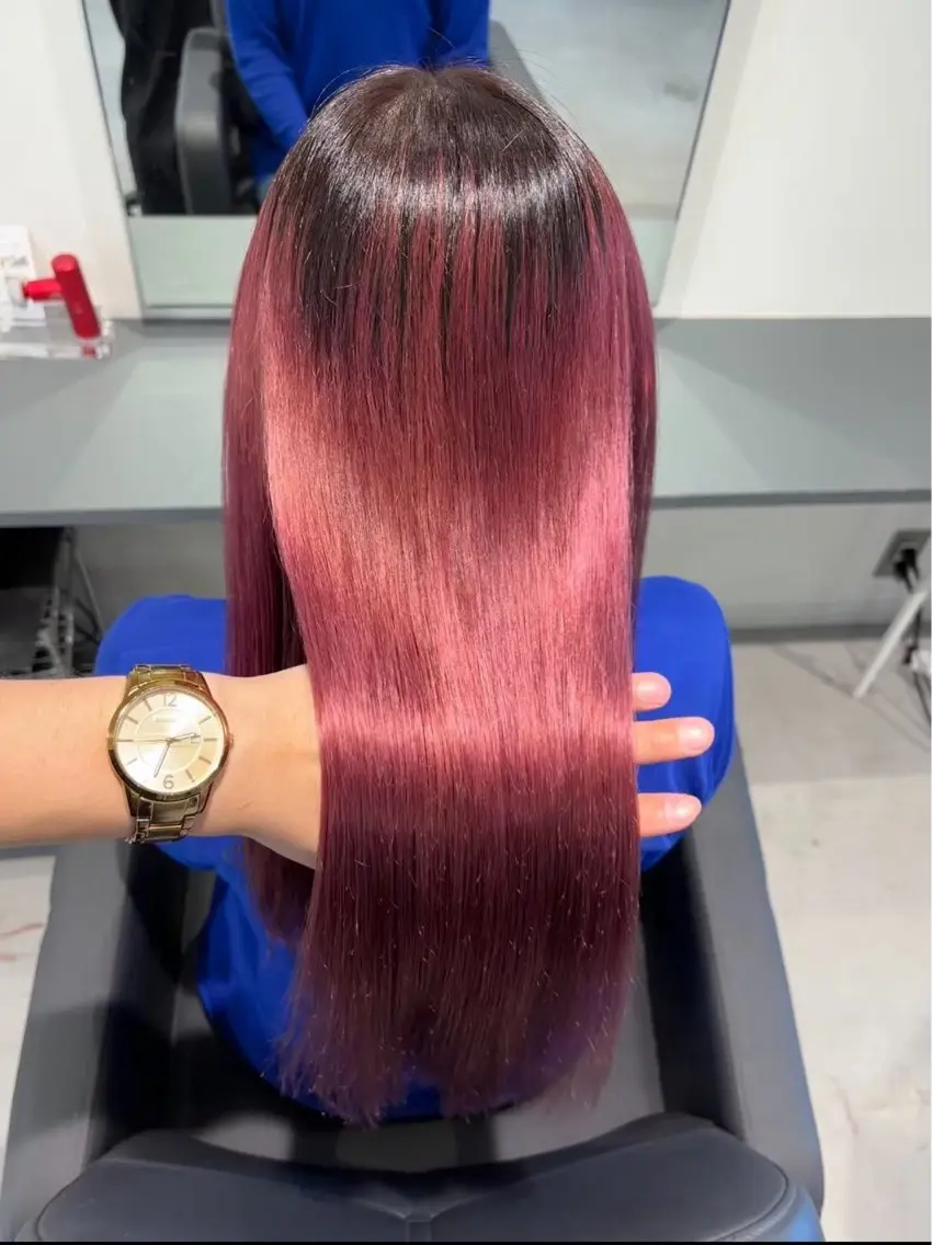 セミロング ショートボブ ボブ ハッシュカット ハイライト 髪質改善 荒金 大翔のヘアスタイル
