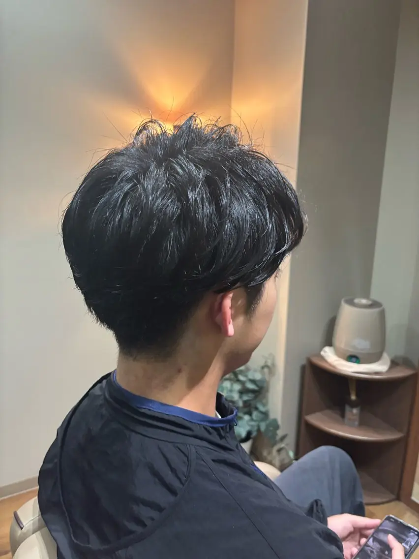 パーマ メンズ 生川 流好のヘアスタイル